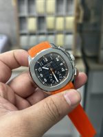 Replica Patek Philippe Aquanaut 5968A 001 Chronograph Orange Rubber 42mm - Image 5