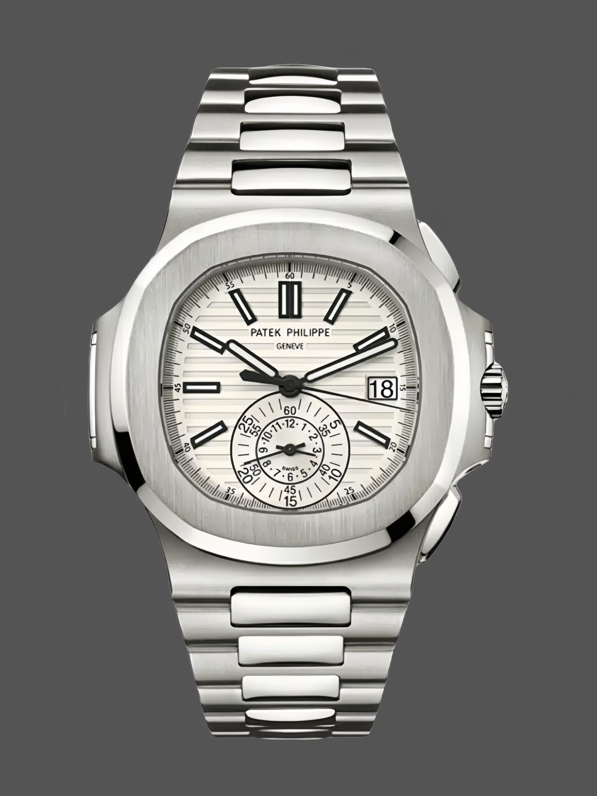 02A0ACB6-E01B-DD0E-EAE6-46BF31570C76 Patek Philippe Nautilus Chronograph Date Stainless Steel 5980 1A 019 - Image 1