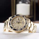 Rolex GMT-Master II 116758SA-78208 18k Yellow Gold Diamond & Blue Sapphire - Image 8