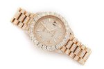 ROLEX DAY-DATE 40MM YELLOW GOLD AUTOMATIC STAINLESS STEEL WATCH FULL ICED MOISSANITE 23.00CT - Image 2