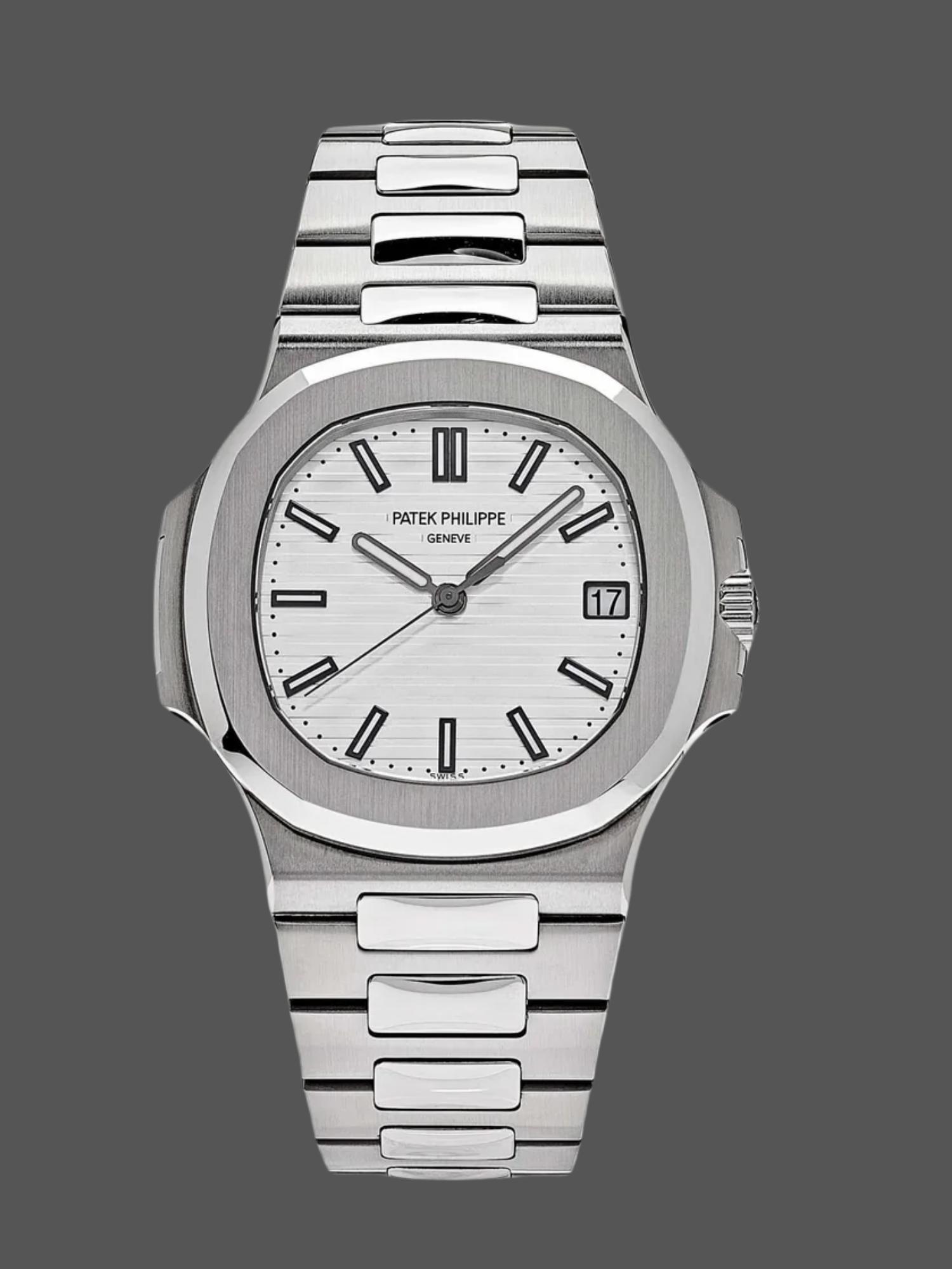 06F2EA19-65F3-8BFF-4934-A79FAFB89CFC Replica Patek Philippe Nautilus 5711 1A 011 White Dial 40mm Mens Watch - Image 1