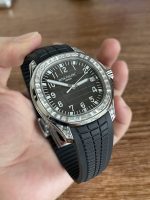 Replica Patek Philippe Aquanaut 5267 200A 001 Black Dial Diamond Bezel Watch - Image 6