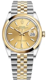 Rolex Datejust 36 Steel & Yellow Gold Champagne Dial Women's Watch M126203-0015