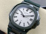 Patek Philippe Nautilus Green Rubber White Dial 5711 40MM Watch - Image 4