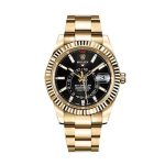 Rolex Sky-Dweller Gold 42 mm Black Index Dial Oyster Bracelet