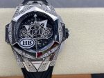 418.NX.1107.RX.1604.MXM20 Hublot Big Bang Sang Bleu II Titanium Pave - Image 3