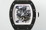 Richard Miller RM 055 RMUL2 NTPT Carbon Fiber White Rubber Strap - Image 3