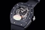 Richard Miller RM 057 NTPT Carbon Fiber Black Rubber Strap - Image 4