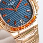 Patek Philippe Nautilus Ladies Rose Gold Blue Dial 7118 35.2mm - Image 7