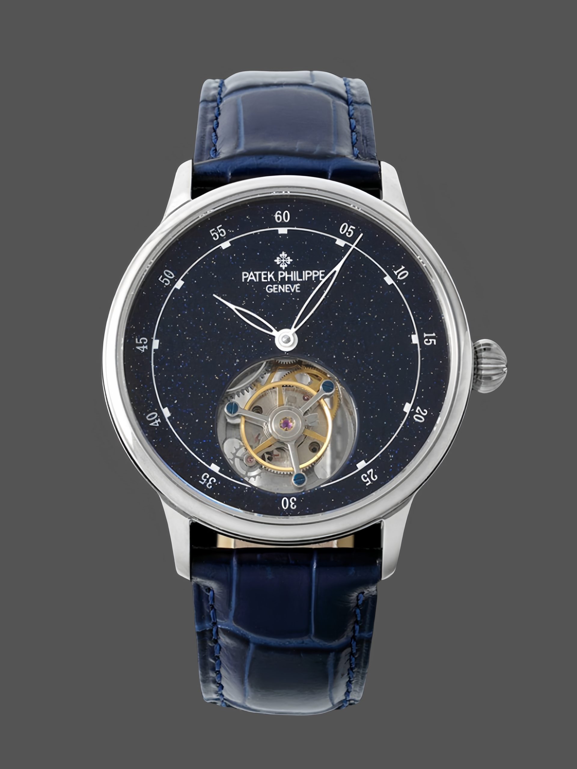25F6BC44-2A12-A3A8-90A0-833979234C8C Patek Philippe Grand Complications Sky Moon Tourbillon White Gold 6102P 001 Watch - Image 1