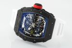 Richard Mille RM 035-02 Rafael Nadal NTPT Carbon on White Rubber Strap - Image 6
