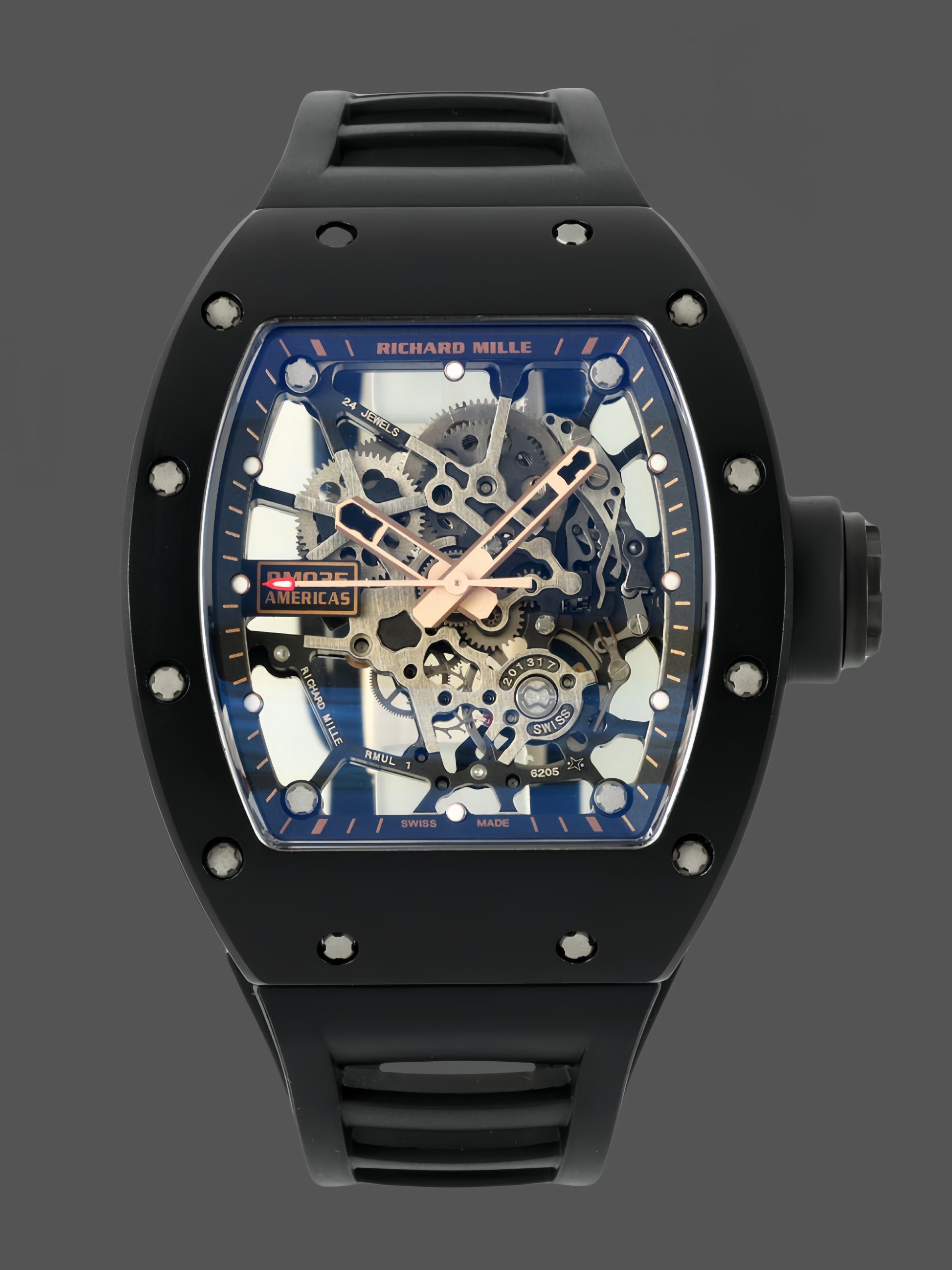 295C1872-4362-2EE5-439E-2DBFDB0232C4 Richard Mille RM 035 Black Toro Nadal Replica Watch - Image 1