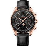 Speedmaster MoonPhase 44.25 mm Sedna gold leather strap
