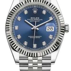 Rolex Datejust 41 Blue Diamond Dial Men's Watch M126334-0016