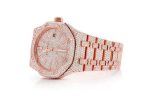 AP ICED OUT ROYAL OAK 41MM ROSE GOLD FULL MOISSANITE WATCH - Image 2