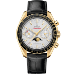 Speedmaster MoonPhase 44.25 mm Yellow gold leather strap