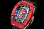 Richard Mille RM07-01 Racing Red Carbon Black Rubber Strap 46mm Ladies Watch - Image 3