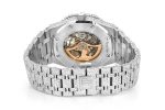 ICED OUT AP WATCH 41MM SKELETON SILVER VVS MOISSANITE 24CT - Image 4
