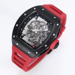 Richard Miller RM 055 RMUL2 NTPT Carbon Fiber Red Rubber Strap - Image 4