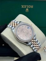 Rolex Datejust 31 Chocolate Diamonds Dial Diamond Bezel Rose Gold Two Tone Jubilee Watch 278381RBR 278381 - Image 7