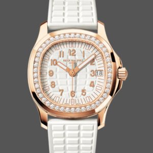 Replica Patek Philippe Aquanaut Rose Gold White Dial 5068R 010 36mm Lady Watch