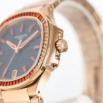 Patek Philippe Nautilus Ladies Rose Gold Blue Dial 7118 35.2mm - Image 6