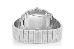 CARTIER SANTOS WATCH ICED OUT 100 XL FULL VVS MOISSANITE HEBREW DIAL - Image 3