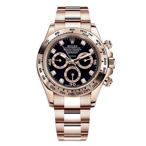 Rolex Cosmograph Daytona 18k Everose Gold Men's Watch 116505-0015
