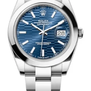 Rolex Datejust 41 Stainless Steel Blue Fluted-Motif Dial Men's Watch M126300-0023