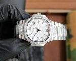 Patek Philippe Nautilus Ladies White Gold Diamond Bezel 7118 - Image 4