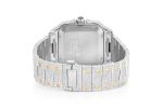 CARTIER WATCH BUST DOWN SANTOS DE 40MM TWO TONE FULL ICED VVS MOISSANITE ROMAN DIAL - Image 4
