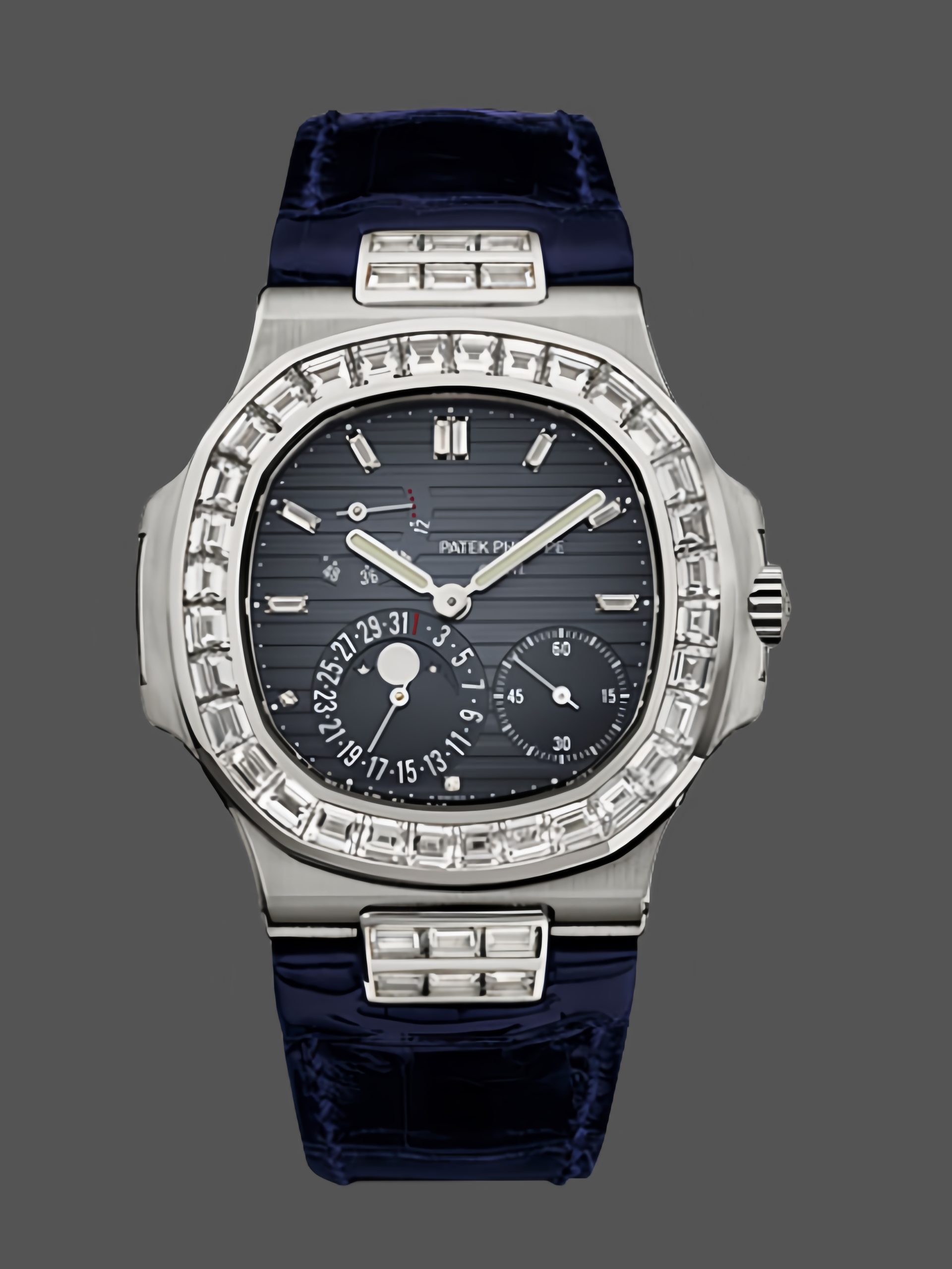 4C7EE2B4-B692-51F1-AD55-B7DFD944E199 Patek Philippe Nautilus Moon Phases Black 5724G 001 40mm - Image 1