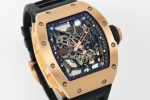 Richard Mille RM 035 Black Toro Nadal Rose Gold Replica Watch - Image 3