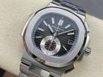 Patek Philippe Nautilus Chronograph Stainless Steel Black Dial 5980 1A 014 - Image 4