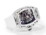 RM38-02 Richard Mille Tourbillon Movement Edition Crystal White Rubber Strap - Image 7
