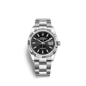 Rolex Datejust 36 Black Index Oyster Bracelet 126234-0016