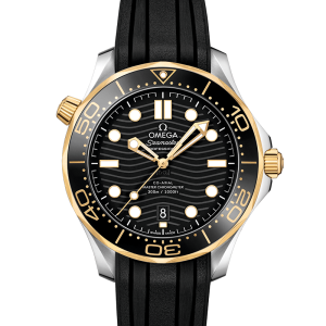 Seamaster Diver 300m Black yellow gold 42mm