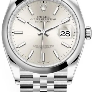 Rolex Datejust 36 Stainless Steel Silver Dial Women's Watch M126200-0001