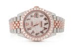 ROLEX DATEJUST DIAMOND 41MM TWO TONE AUTOMATIC STAINLESS STEEL MOISSANITE 22.30CT