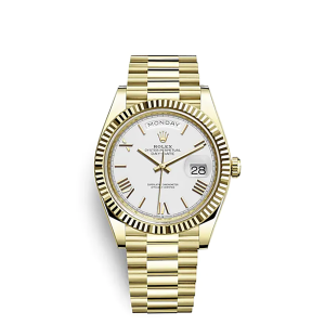 Rolex Day-Date 40 White/18 carat yellow gold Ø40 mm