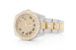 MOISSANITE ROLEX WATCH 36MM DATEJUST 2 TONE AUTOMATIC FULL ICED VVS 19.40CT - Image 2