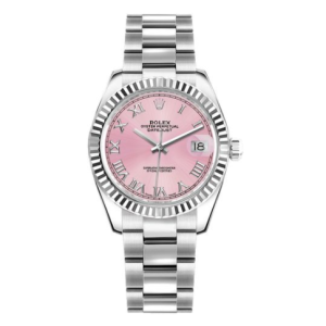 Rolex Datejust 31 Pink Roman Numeral Oyster Bracelet Ladies Watch 178274-0076
