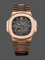 Patek Philippe Nautilus Moon Phase Rose Gold Black Dial 5712 1R 001 40MM