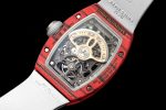 Richard Mille RM07-01 Racing Red Carbon White Rubber Strap 46mm Ladies Watch - Image 8