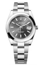 Rolex Datejust 41 Stainless Steel Slate Dial Men's Watch M126300-0007