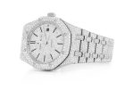 ICED OUT WATCH REPLICA AUDEMARS PIGUET ROYAL OAK 41MM STAINLESS STEEL FULL VVS MOISSANITE - Image 2