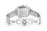 CARTIER WATCH BUST DOWN SANTOS DE 40MM STEEL SILVER FULL ICED VVS MOISSANITE ROMAN DIAL - Image 4