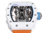 Richard Mille RM053-01 Pablo MacDonough Skeleton Dial Orange Fabric Strap - Image 6
