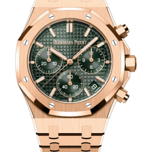 ROYAL OAK Pink Gold Khaki Green Dial CHRONOGRAPH 41mm