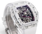 RM38-02 Richard Mille Tourbillon Movement Edition Crystal White Rubber Strap - Image 5